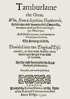 Tamburlaine Part 1 & 2